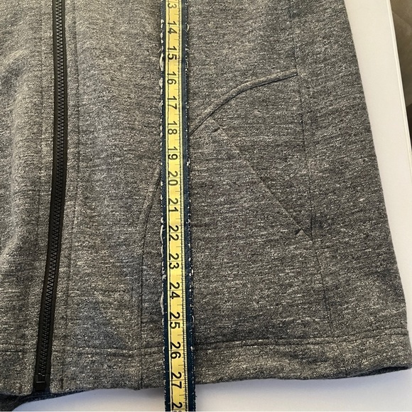 Lululemon Pleat To Street Bomber Jacket Heather Snow Slub Coal Womens Small 4 - Picture 11 of 14